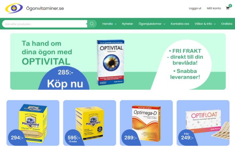 Ny hemsida hos Ögonvitaminer.se